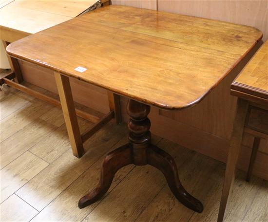 A tilt top tripod table W.75cm